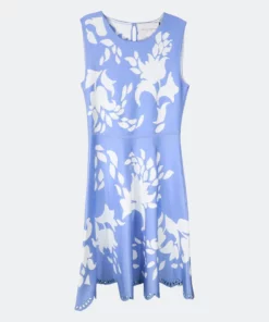 Carolina Herrera Women's Cielo Multi Fit And Flare Midi Floral Jacquard Dress