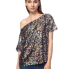 Anna-Kaci Glam Off-Shoulder Sequin Top