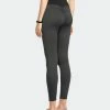 SOBEYO Legging Solid High Waisted Bubble Stretchable Fabric - Black