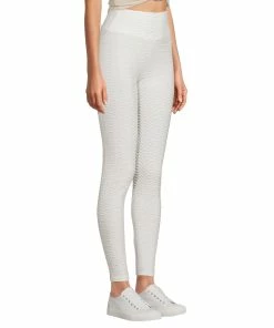 SOBEYO Womens&apos; Legging Bubble Stretchable White