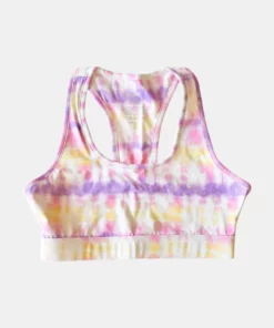Worthy Threads Adult Tie Dye Sports Bra In Sunset