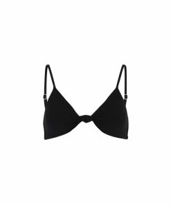 Bromelia Swimwear Nito Twist Triangle Top - Midnight Ribbed