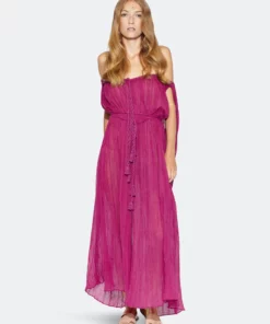 Miguelina Juno Tassel Tie Dress