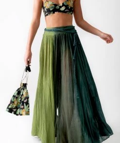 Miguelina Block-Printed Jungle Bralette