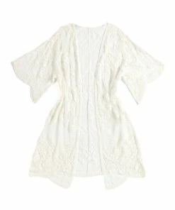 Shiraleah Lacy Kimono Cover-Up, Ivory