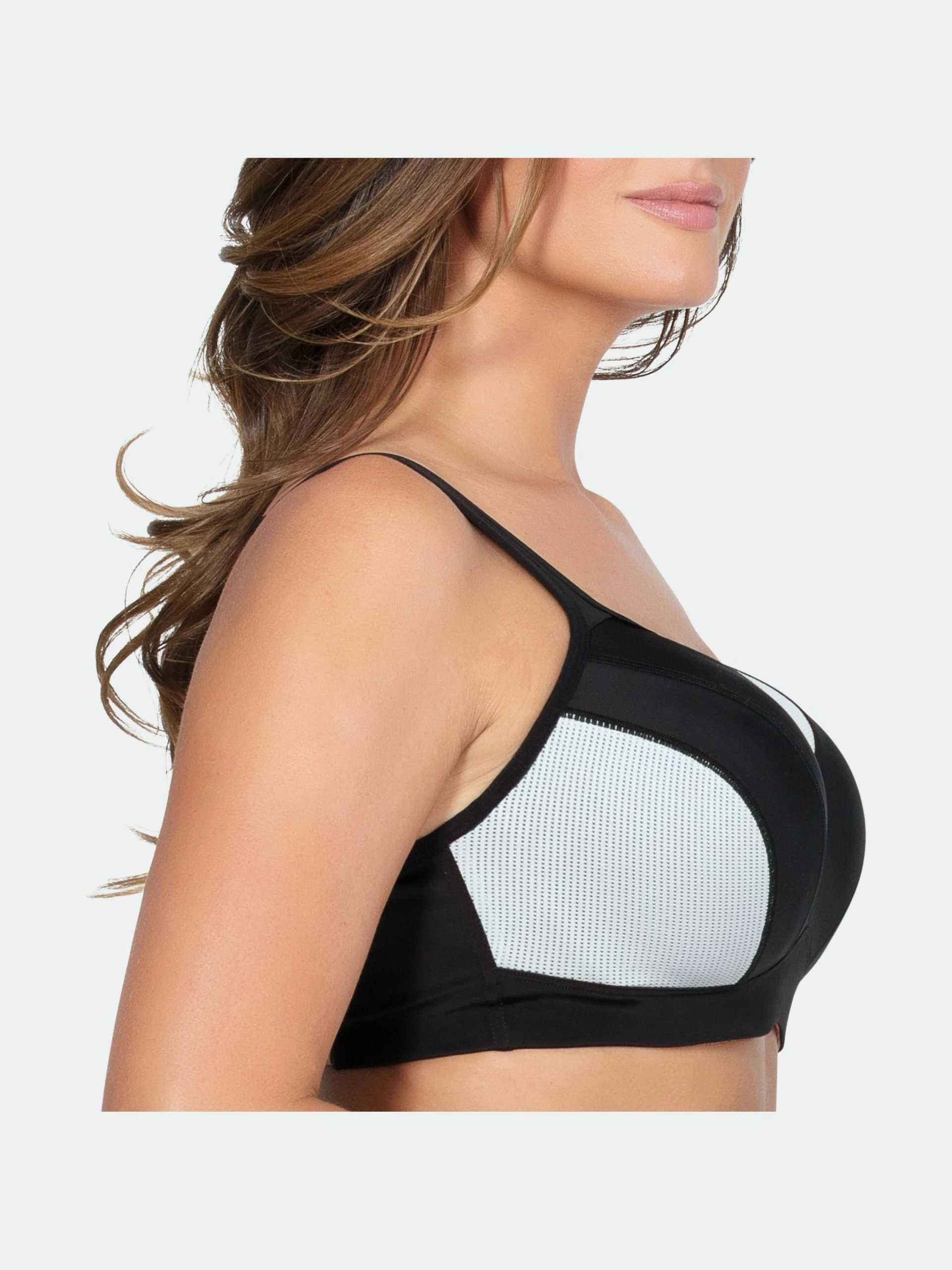 Parfait Dynamic Padded Performance Sports Bra - Black - Image 2