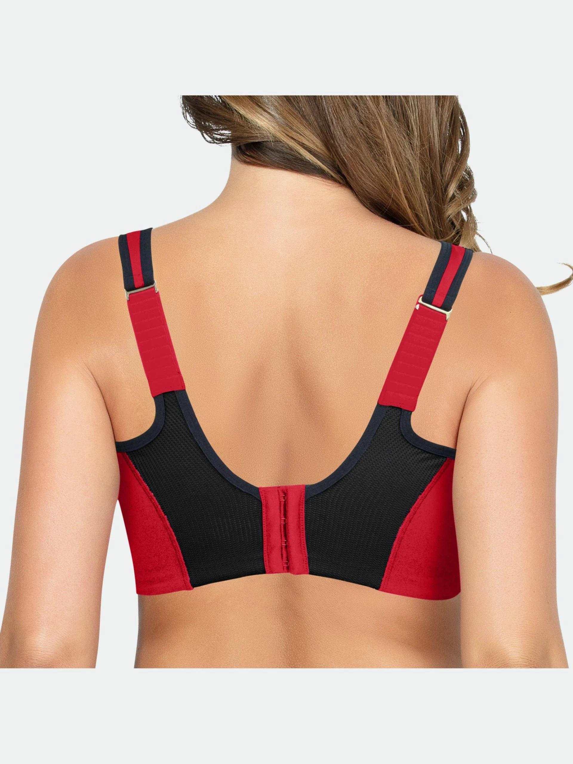 Parfait Dynamic Padded Performance Sports Bra - Racing Red - Image 5