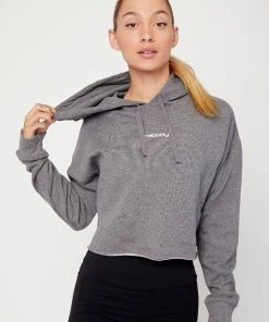 Rebody Rebody Logo Fleece Crop Hoody