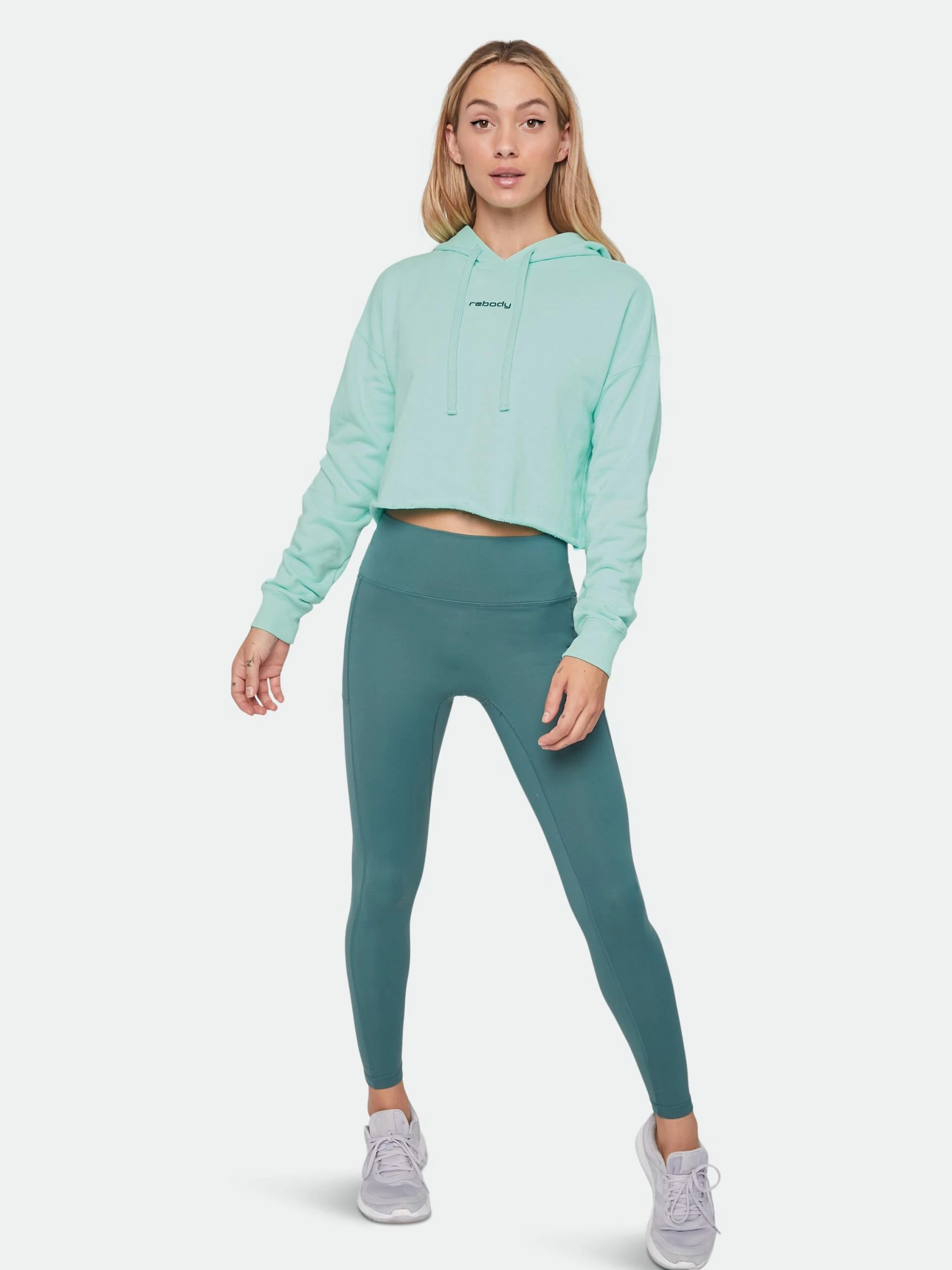 Rebody Rebody Logo Casual Crop Hoody - Image 5