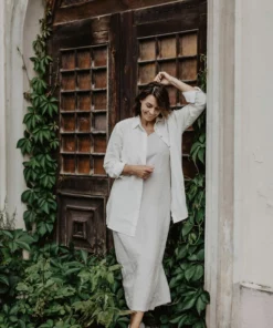 AmourLinen Linen Oversized Shirt Marrakesh