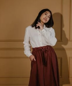 AmourLinen Bergen Mid-Length Linen Skirt 9 AmourLinen Bergen Mid-Length Linen Skirt -Trespass swimwear-shop M04778000325657 3263621047 scaled