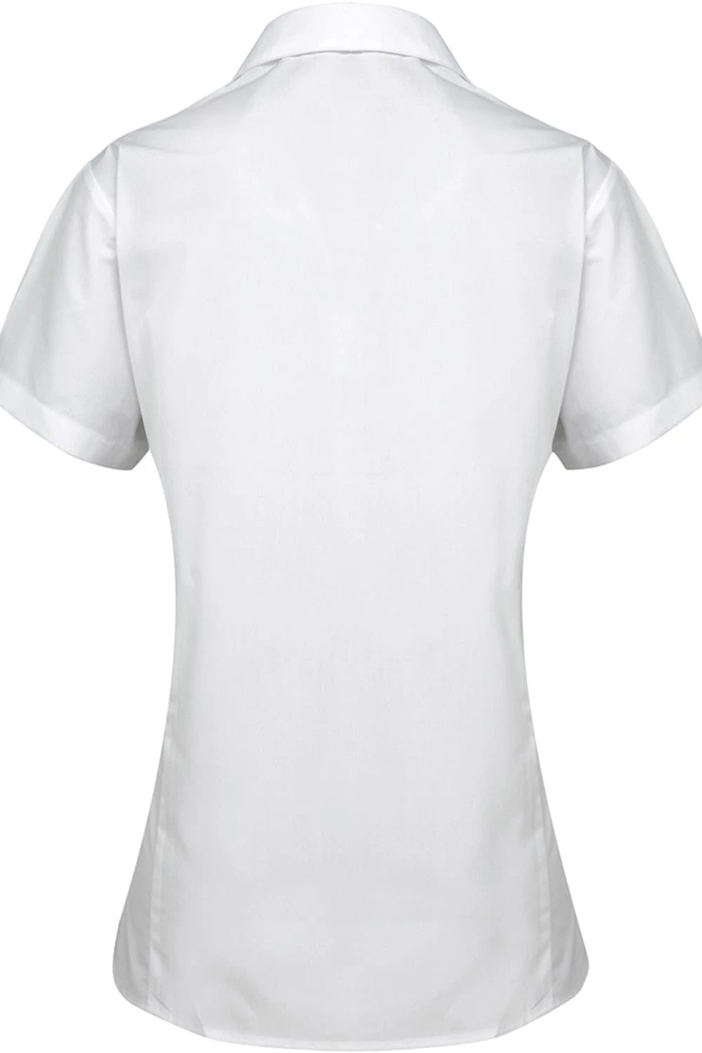 Premier® Premier Womens/Ladies Supreme Heavy Poplin Short Sleeve Work Shirt (White) - Image 2