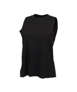 SKINNI FIT Womens/Ladies High Neck Sleeveless Vest / Top (Black)