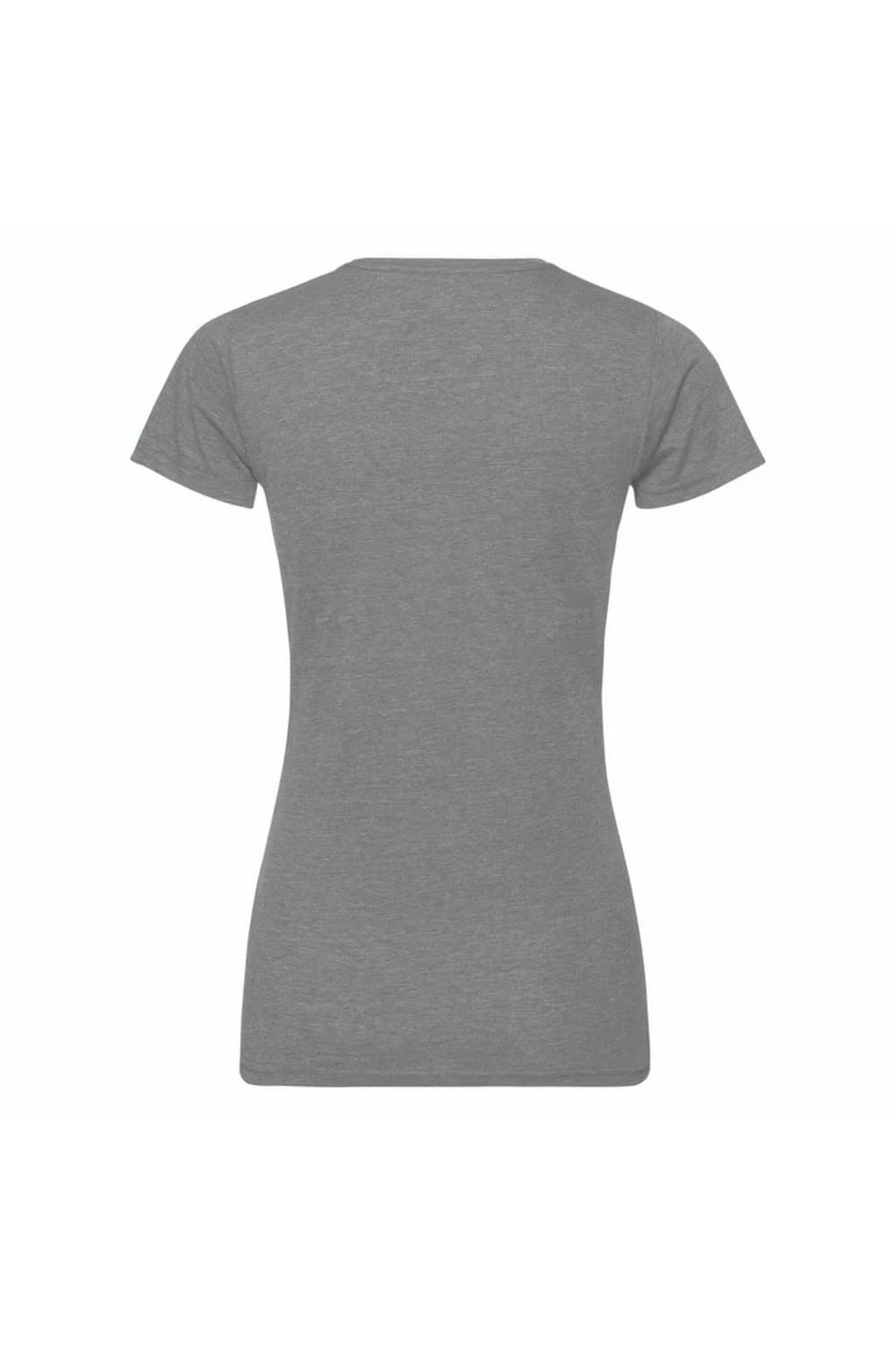 Russell Womens Slim Fit Longer Length Short Sleeve T-Shirt (Gray Marl) - Image 2