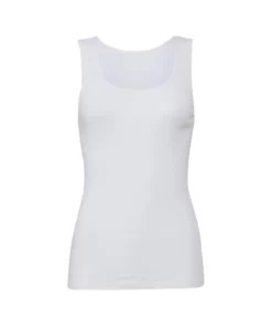 Bella + Canvas Ella + Canvas Womens/Ladies Rib Tank Vest Top (White)
