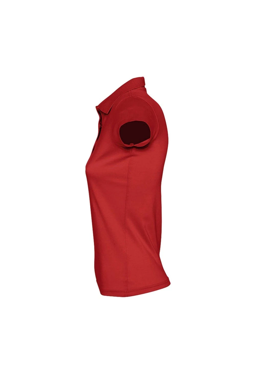 SOLS Womens/Ladies Prescott Short Sleeve Jersey Polo Shirt (Red) - Image 3