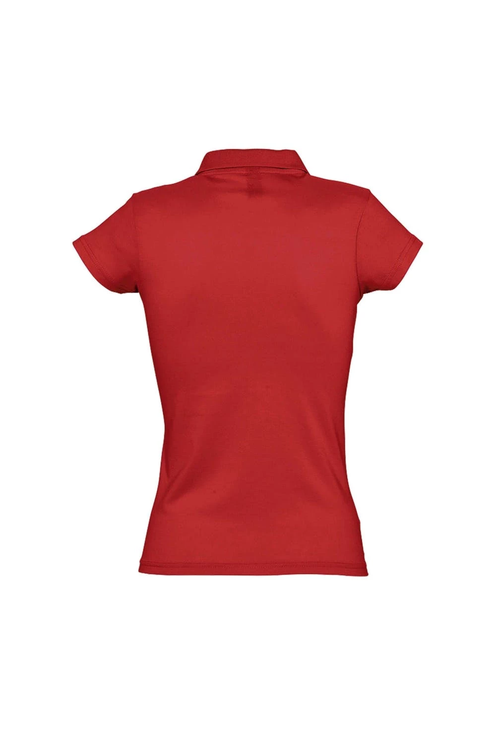 SOLS Womens/Ladies Prescott Short Sleeve Jersey Polo Shirt (Red) - Image 2