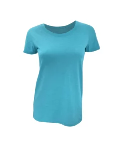 Bella + Canvas Ella Ladies/Womens Triblend Crew Neck T-Shirt (Aqua Triblend)