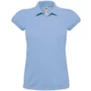 B&C B&C Womens/Ladies Heavymill Cotton Short Sleeve Polo Shirt (Sky Blue)