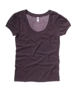 Bella + Canvas Ella + Canvas Womens/Ladies Vintage Jersey Scoop Neck Short Sleeve T-Shirt (Chocolate)