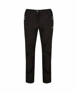 Regatta Great Outdoors Womens/Ladies Geo Softshell II Regular Leg Trousers (Black)