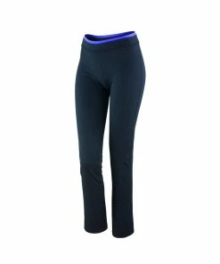 Spiro Womens/Ladies Fitness Trousers/Bottoms/Pants (Black / Lavender)