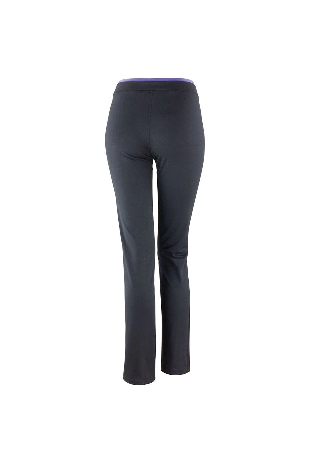 Spiro Womens/Ladies Fitness Trousers/Bottoms/Pants (Black / Lavender) - Image 2