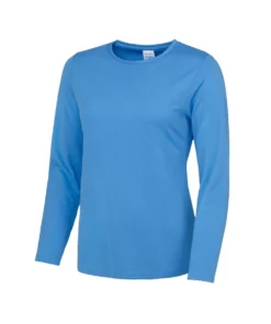AWDis Just Cool Womens/Ladies Girlie Long Sleeve T-Shirt (Sapphire Blue)