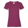 Of The Loom Fruit Of The Loom Ladies/Womens Lady-Fit Valueweight Short Sleeve T-Shirt (Burgundy)