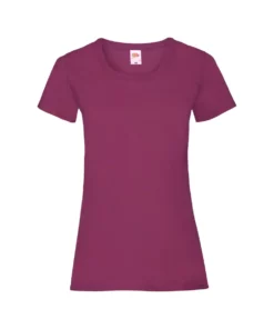 Of The Loom Fruit Of The Loom Ladies/Womens Lady-Fit Valueweight Short Sleeve T-Shirt (Burgundy)
