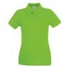 FRUIT OF THE LOOM Of The Loom Ladies Lady-Fit Premium Short Sleeve Polo Shirt (Lime)