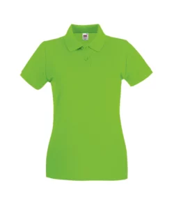 FRUIT OF THE LOOM Of The Loom Ladies Lady-Fit Premium Short Sleeve Polo Shirt (Lime)