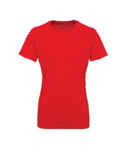 TriDri Tri Dri Womens/Ladies Panelled Crew Neck T-Shirt (Fire Red)