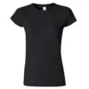 Gildan Ladies Soft Style Short Sleeve T-Shirt (Black)