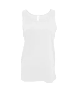 Bella + Canvas Anvas Womens/Ladies Jersey Sleeveless Tank Top (White)