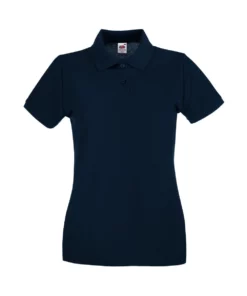 FRUIT OF THE LOOM Of The Loom Ladies Lady-Fit Premium Short Sleeve Polo Shirt - Deep Navy