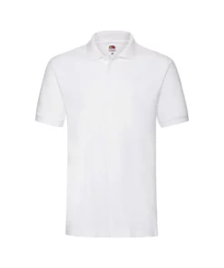 Of The Loom Fruit Of The Loom Ladies Lady-Fit Premium Short Sleeve Polo Shirt (White)