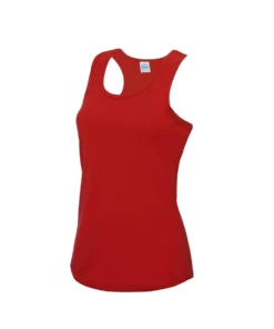 Awdis Just Cool Girlie Fit Sports Ladies Vest / Tank Top (Fire Red)