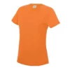 Awdis Just Cool Womens/Ladies Sports Plain T-Shirt - Electric Orange