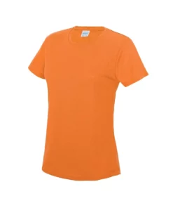 Awdis Just Cool Womens/Ladies Sports Plain T-Shirt - Electric Orange