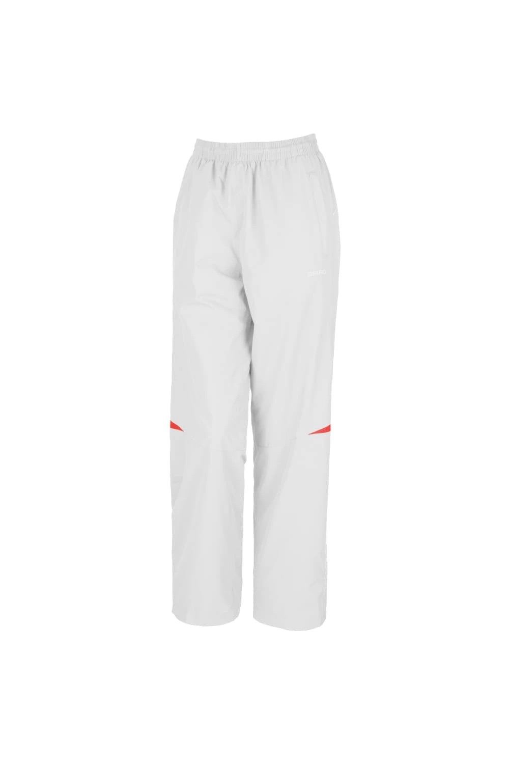 Spiro Womens/Ladies Micro-Lite Performance Sports Pants / Tracksuit Bottoms (White/Red)
