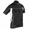 Spiro Womens Cycling 1/4 Zip Cool-Dry Performance Top (Black/Black)