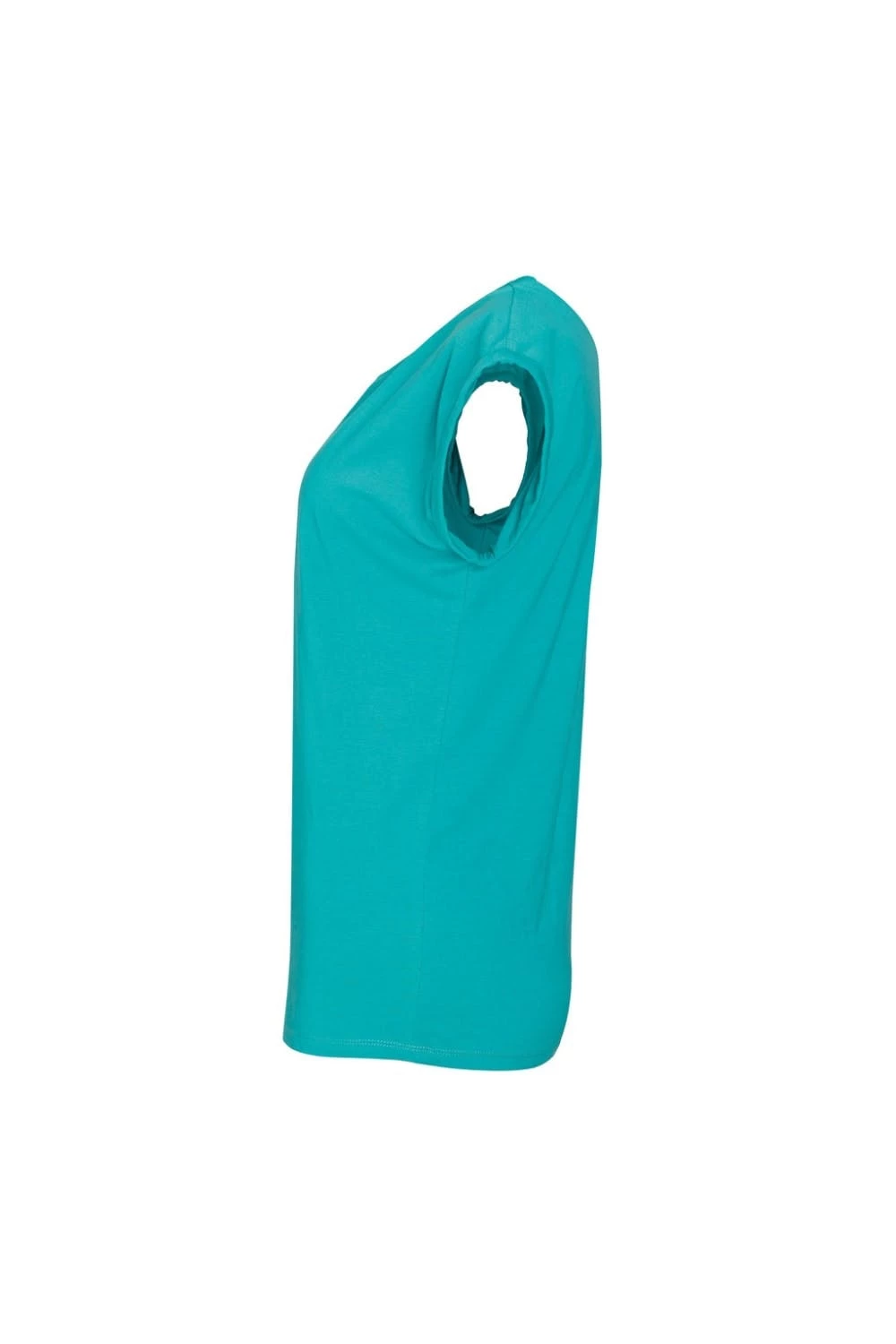 SOLS Womens/Ladies Melba Plain Short Sleeve T-Shirt (Caribbean Blue) - Image 3