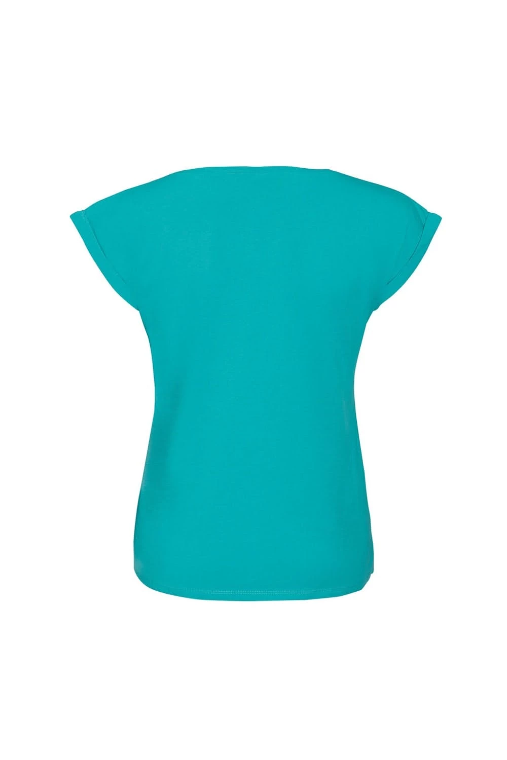 SOLS Womens/Ladies Melba Plain Short Sleeve T-Shirt (Caribbean Blue) - Image 2