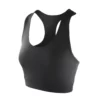 Spiro Womens/Ladies Softex Stretch Sports Crop Top (Black)