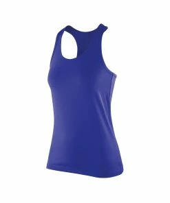 Spiro Womens/Ladies Impact Softex Sleeveless Fitness Tank Top (Sapphire)