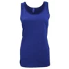 Bella + Canvas Anvas Womens/Ladies Jersey Sleeveless Tank Top (Heather Navy Blue)