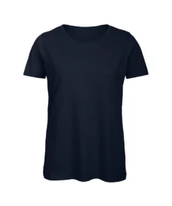 B&C B&C Womens/Ladies Favourite Organic Cotton Crew T-Shirt (Navy Blue)
