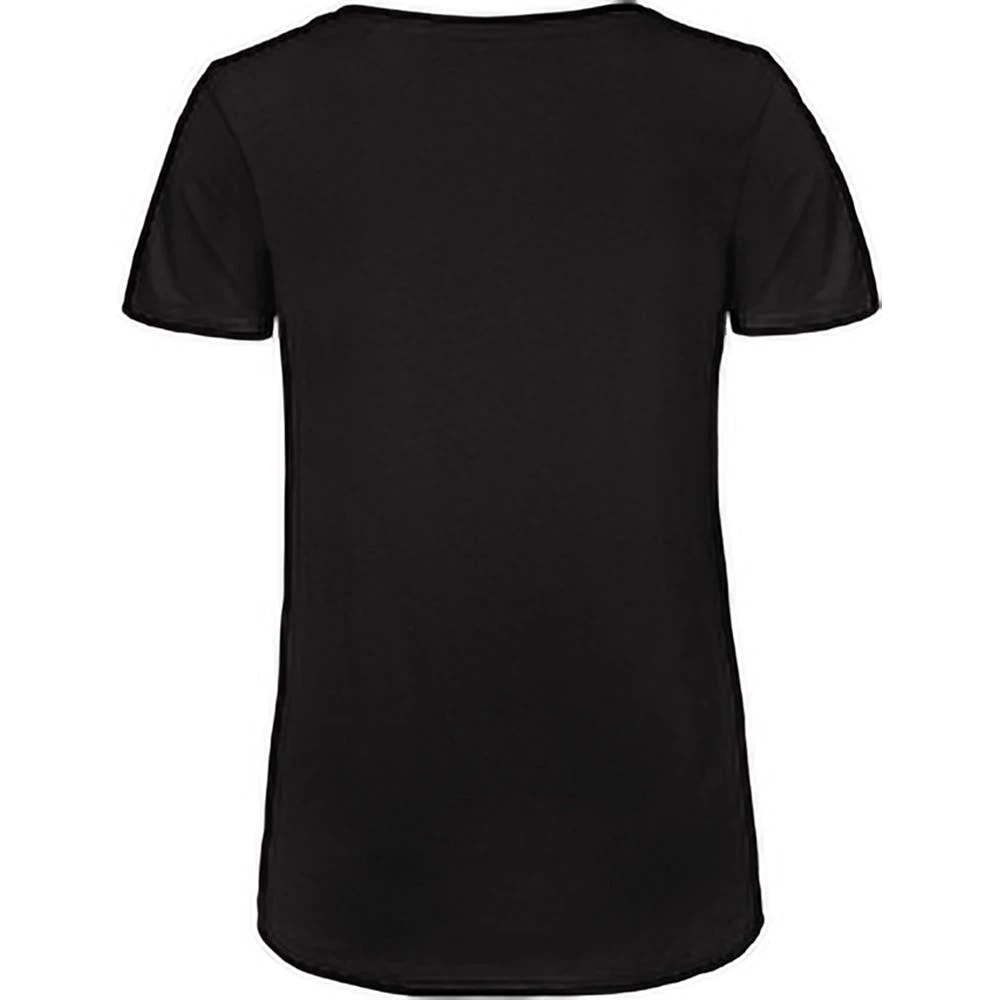 B&C B&C Womens/Ladies Favourite Organic Cotton V-Neck T-Shirt (Black) - Image 2