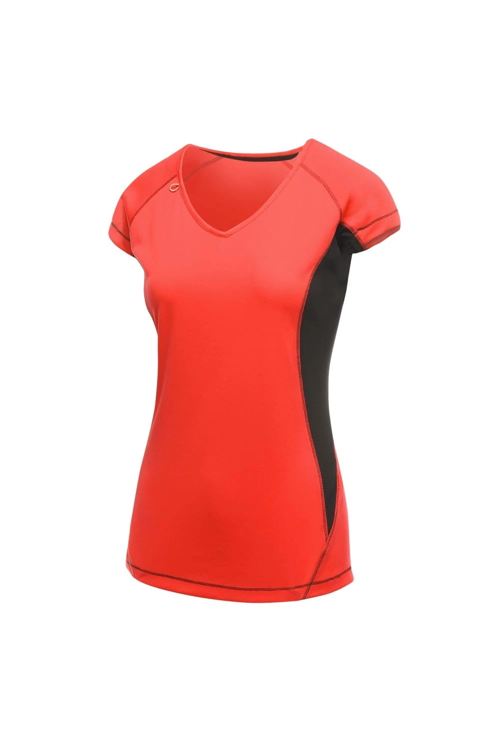Regatta Activewear Womens Beijing Short Sleeve T-Shirt - Classic Red/Black - Image 3